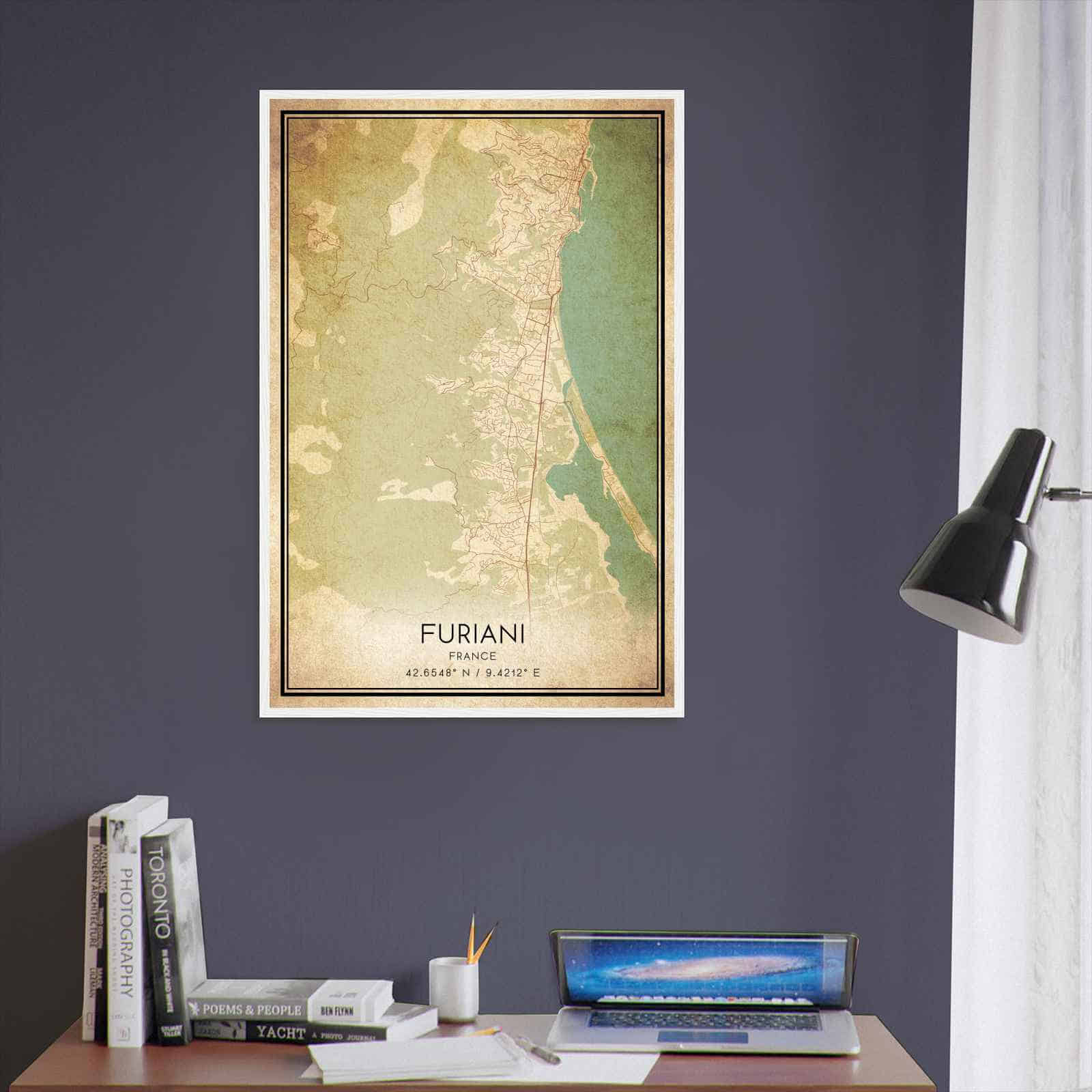 Deerfield Kansas Map Poster, Modern Home Decor Wall Art Print (Copy)