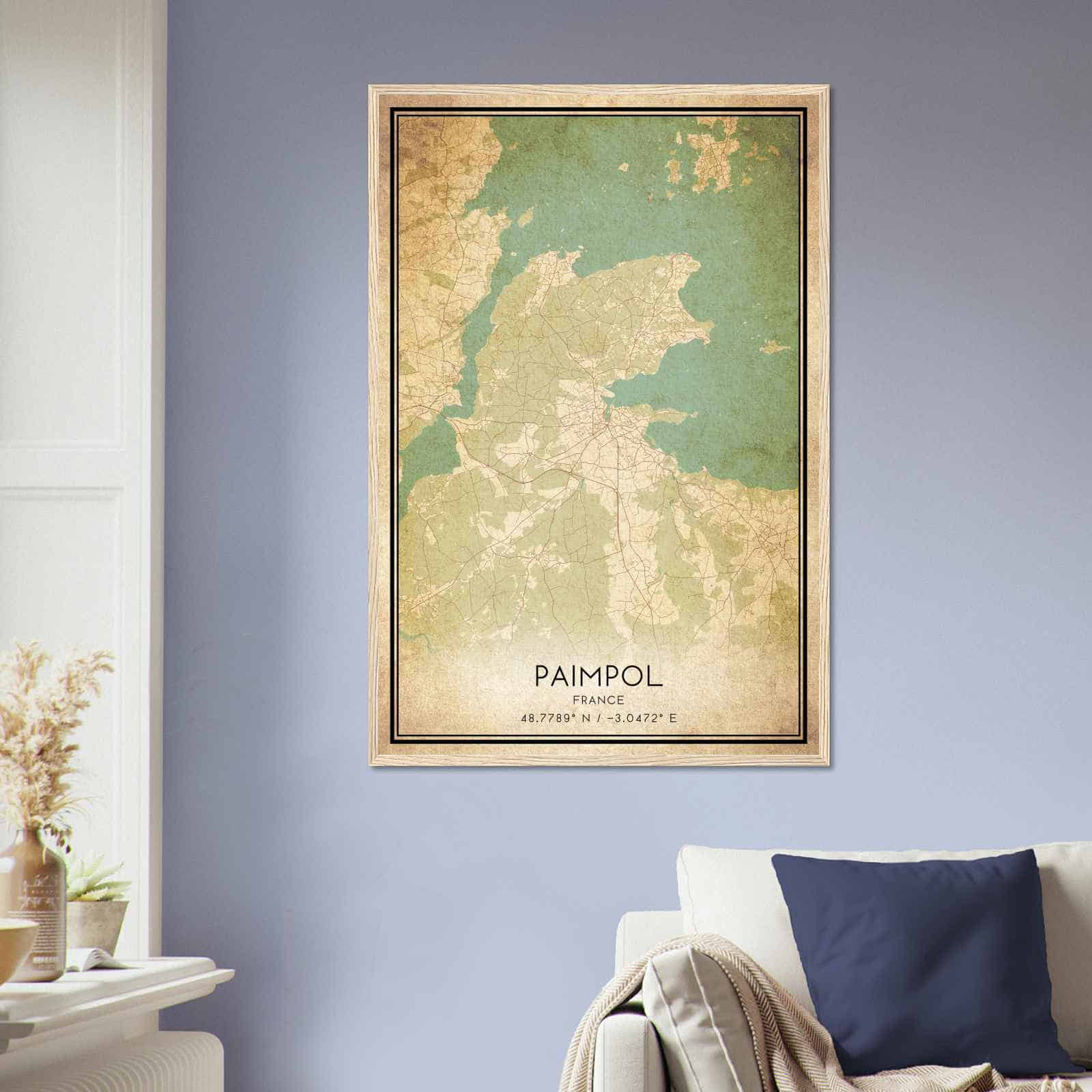 Deerfield Kansas Map Poster, Modern Home Decor Wall Art Print (Copy)