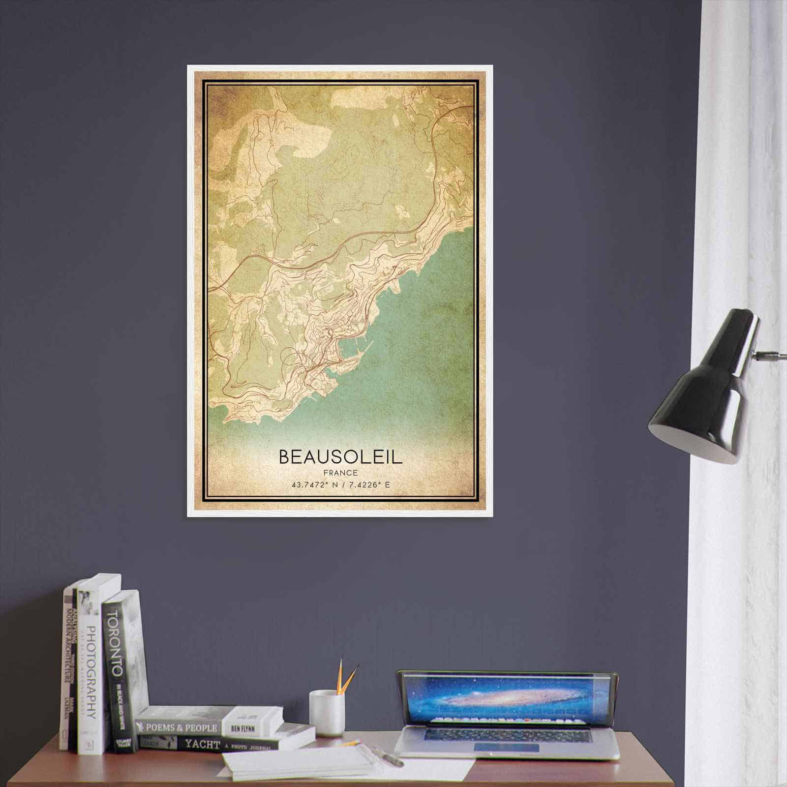 Deerfield Kansas Map Poster, Modern Home Decor Wall Art Print (Copy)