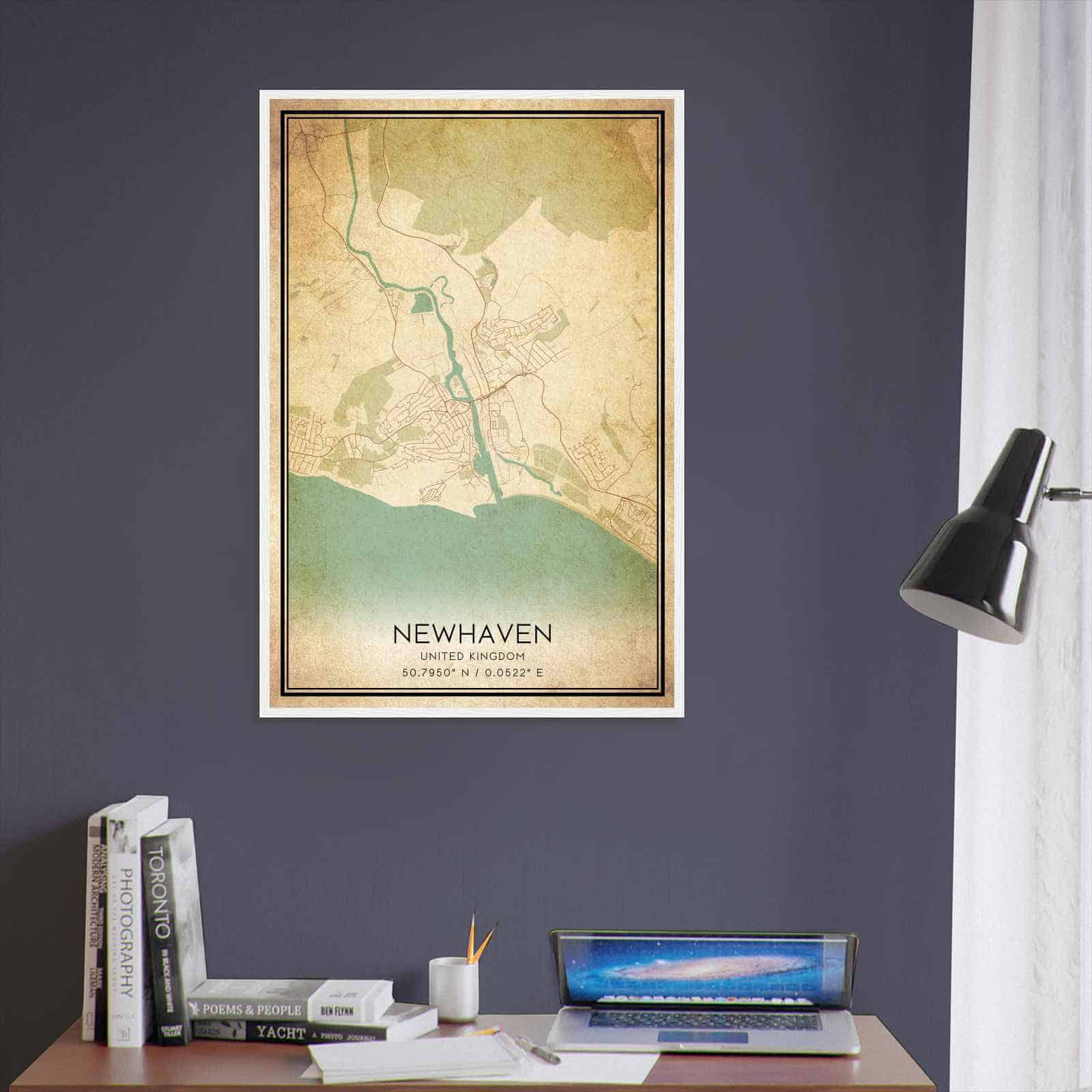 Deerfield Kansas Map Poster, Modern Home Decor Wall Art Print (Copy)