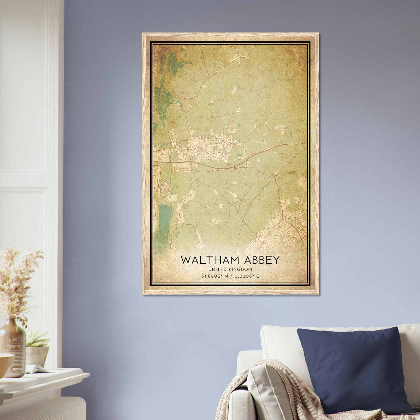 Deerfield Kansas Map Poster, Modern Home Decor Wall Art Print (Copy)