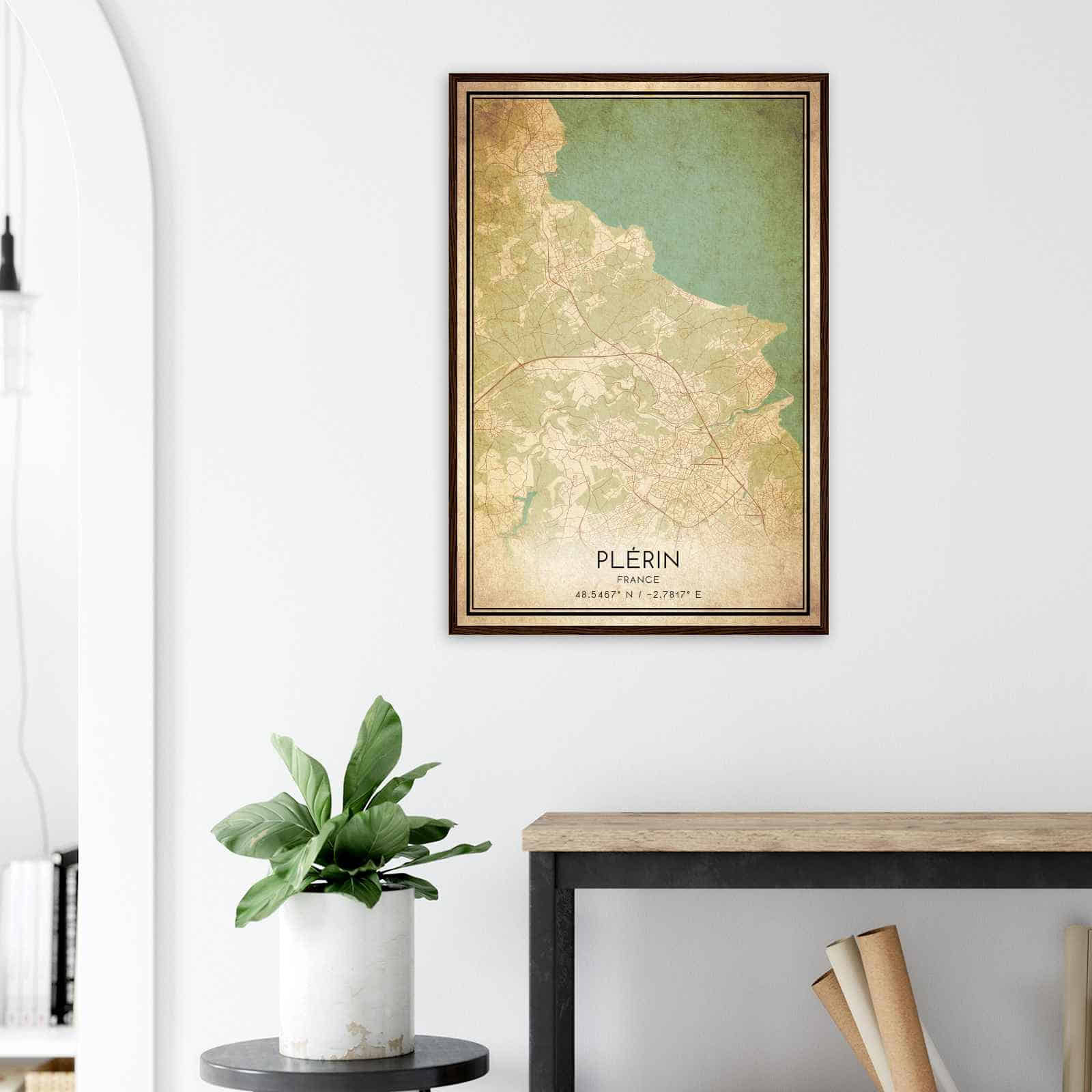 Deerfield Kansas Map Poster, Modern Home Decor Wall Art Print (Copy)