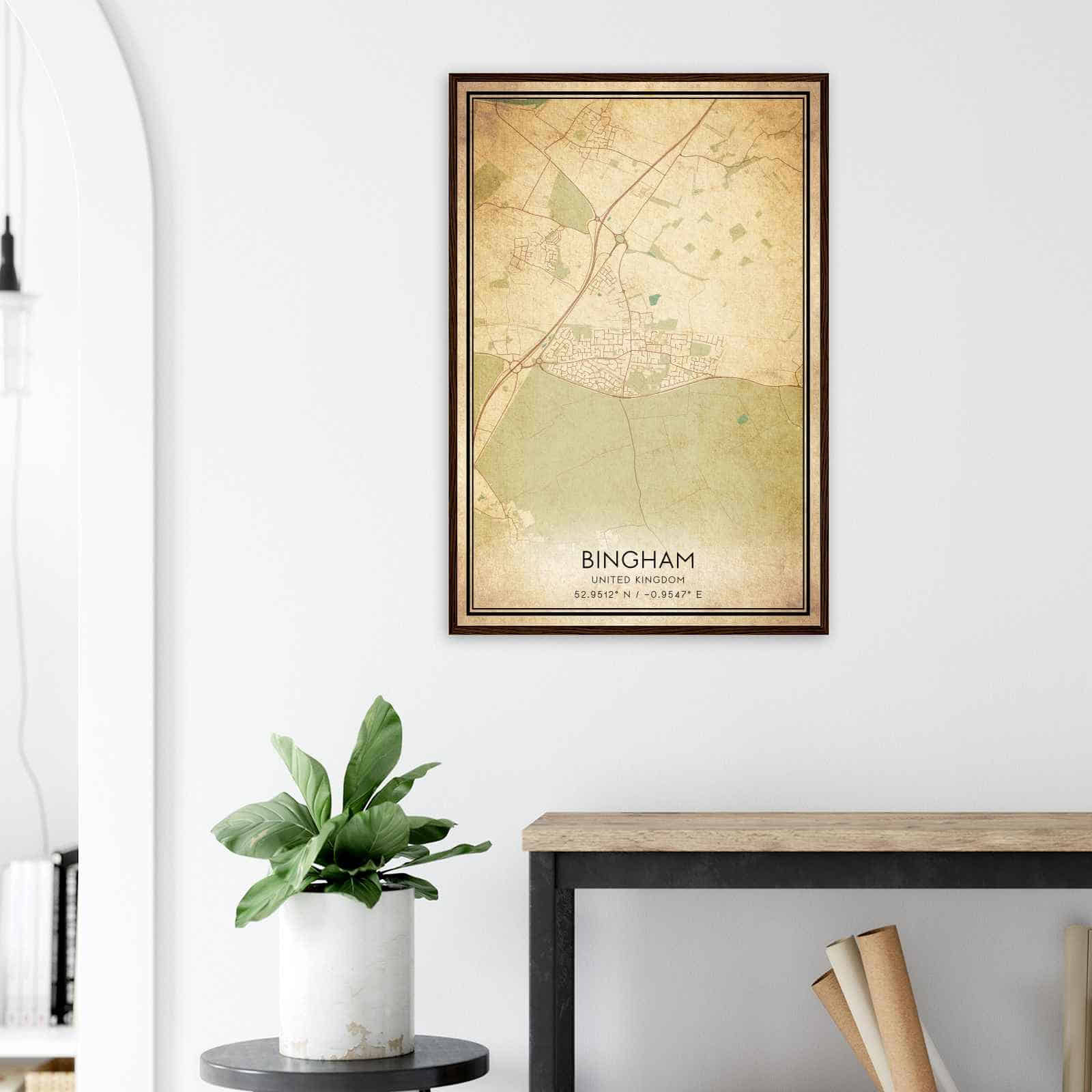Deerfield Kansas Map Poster, Modern Home Decor Wall Art Print (Copy)