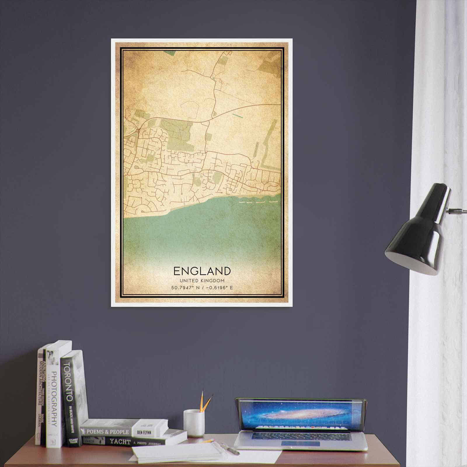 Deerfield Kansas Map Poster, Modern Home Decor Wall Art Print (Copy)