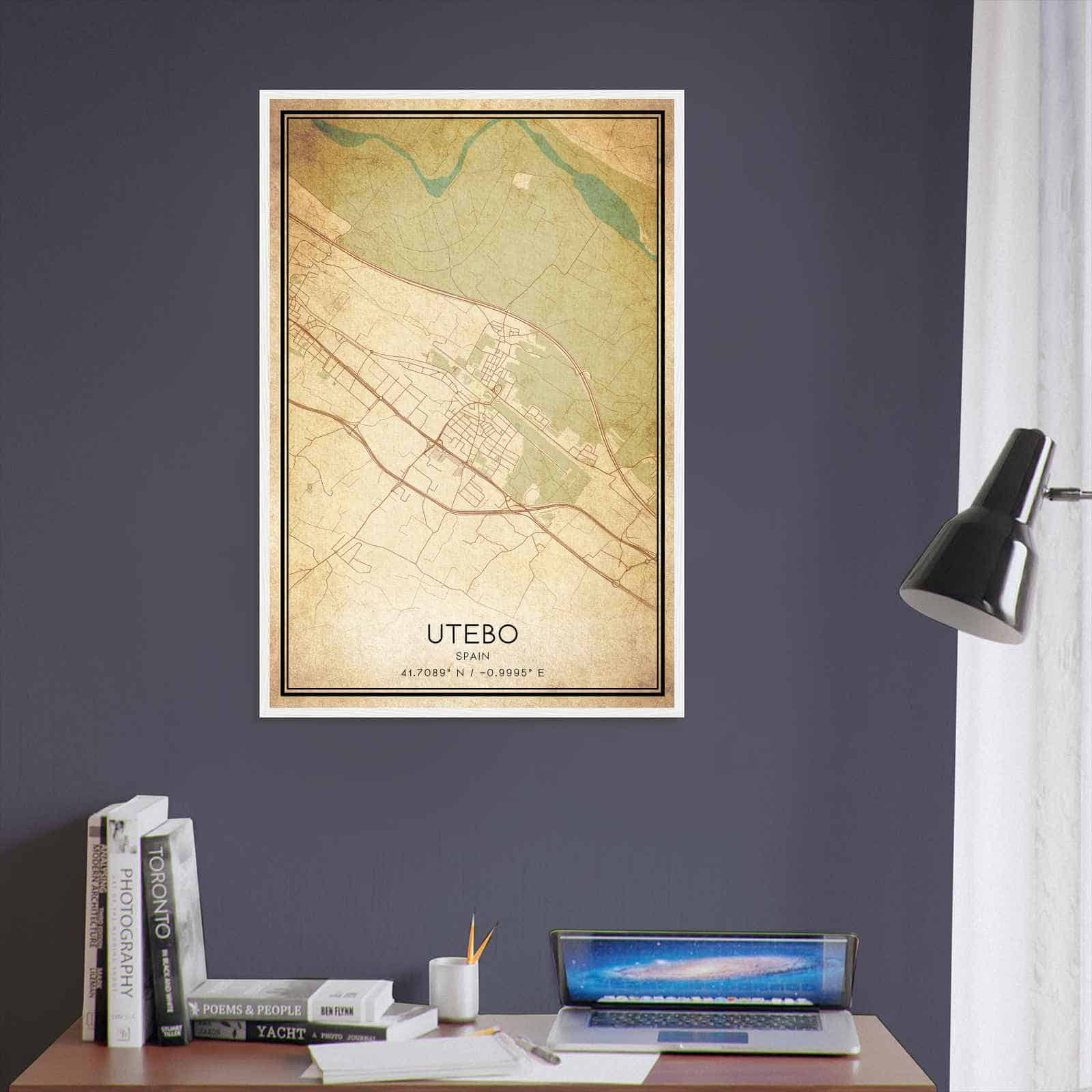Deerfield Kansas Map Poster, Modern Home Decor Wall Art Print (Copy)