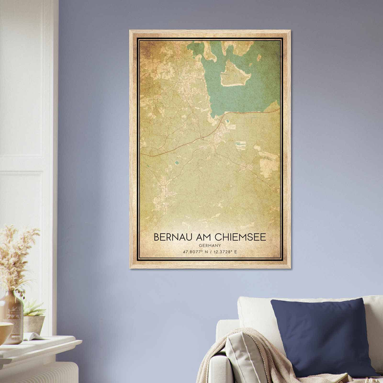 Deerfield Kansas Map Poster, Modern Home Decor Wall Art Print (Copy)