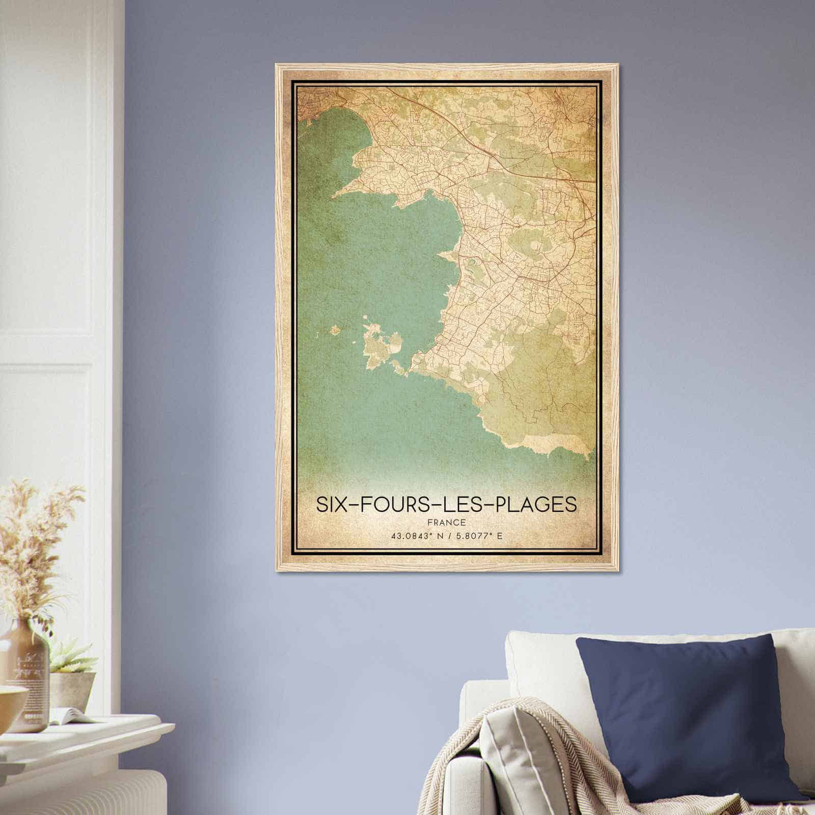 Deerfield Kansas Map Poster, Modern Home Decor Wall Art Print (Copy)