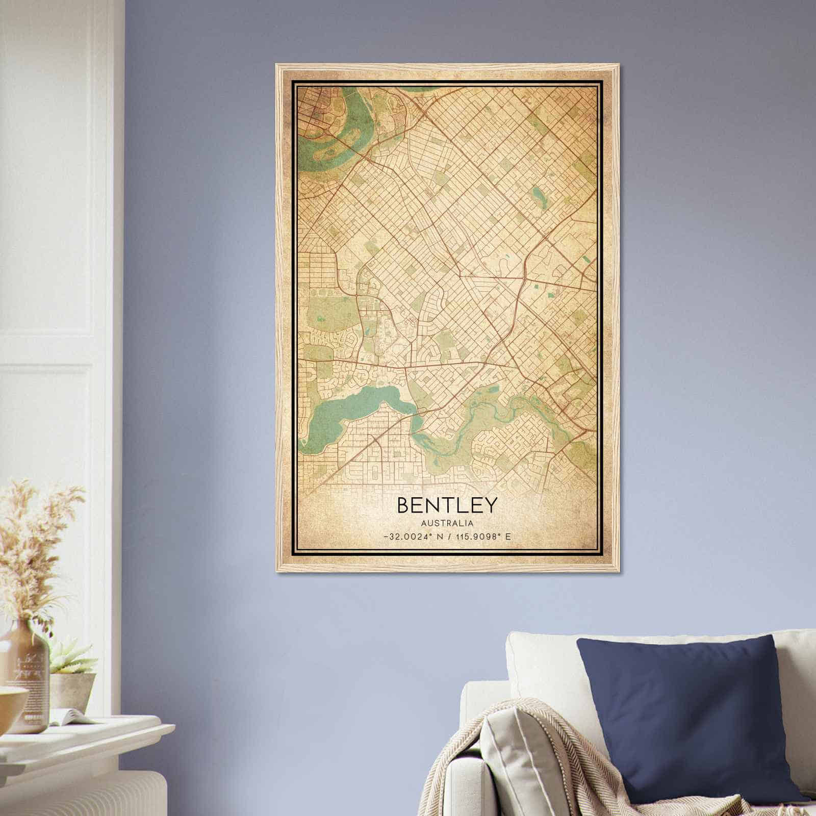 Deerfield Kansas Map Poster, Modern Home Decor Wall Art Print (Copy)