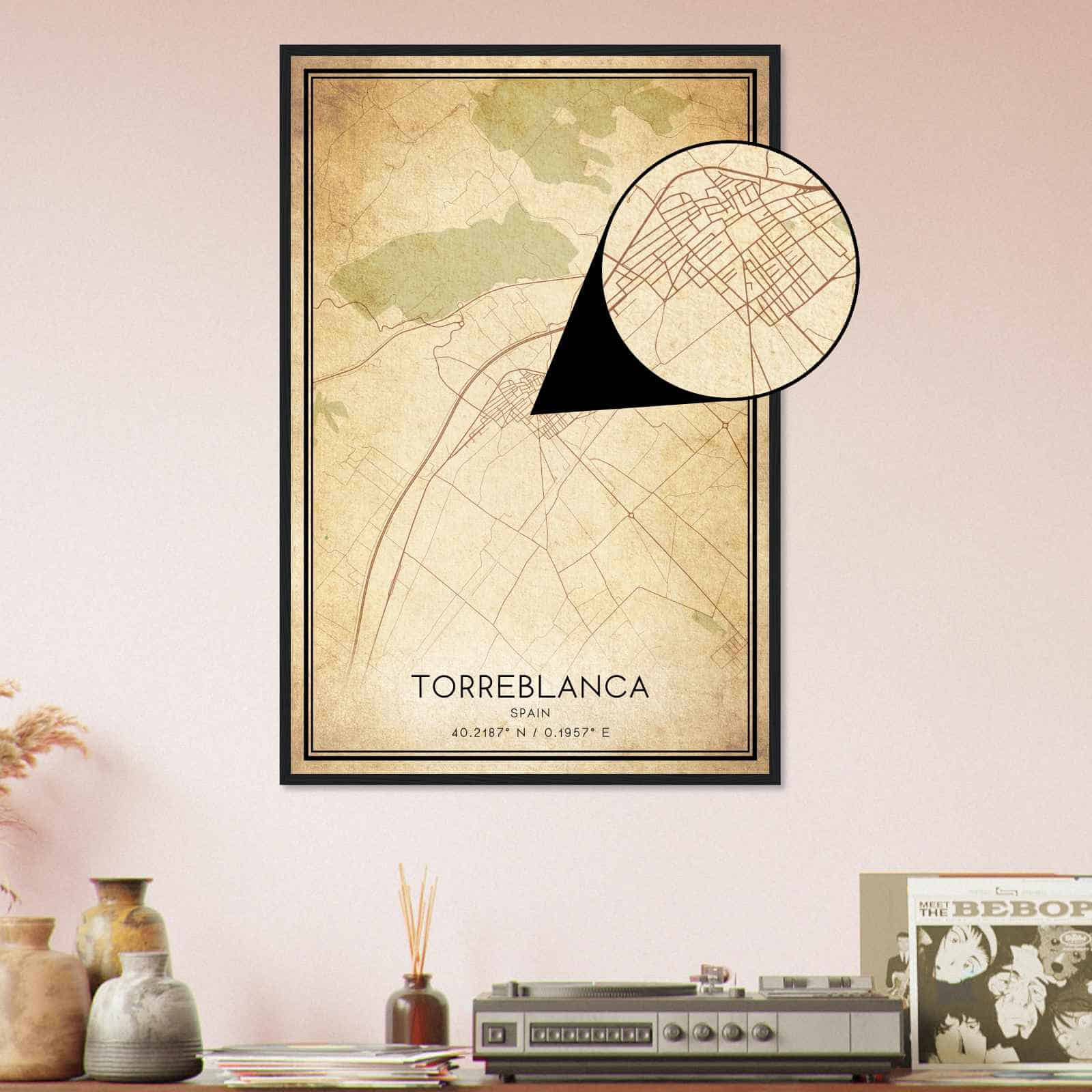 Deerfield Kansas Map Poster, Modern Home Decor Wall Art Print (Copy)