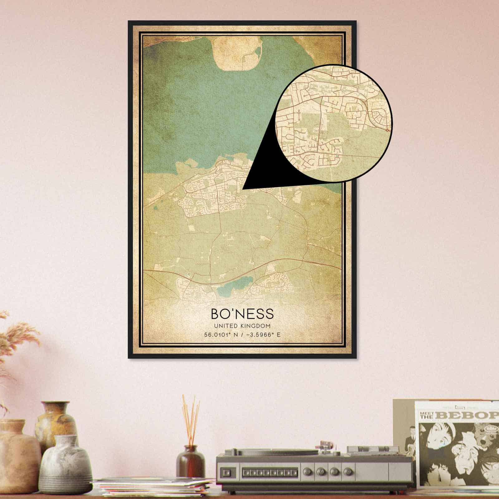 Deerfield Kansas Map Poster, Modern Home Decor Wall Art Print (Copy)