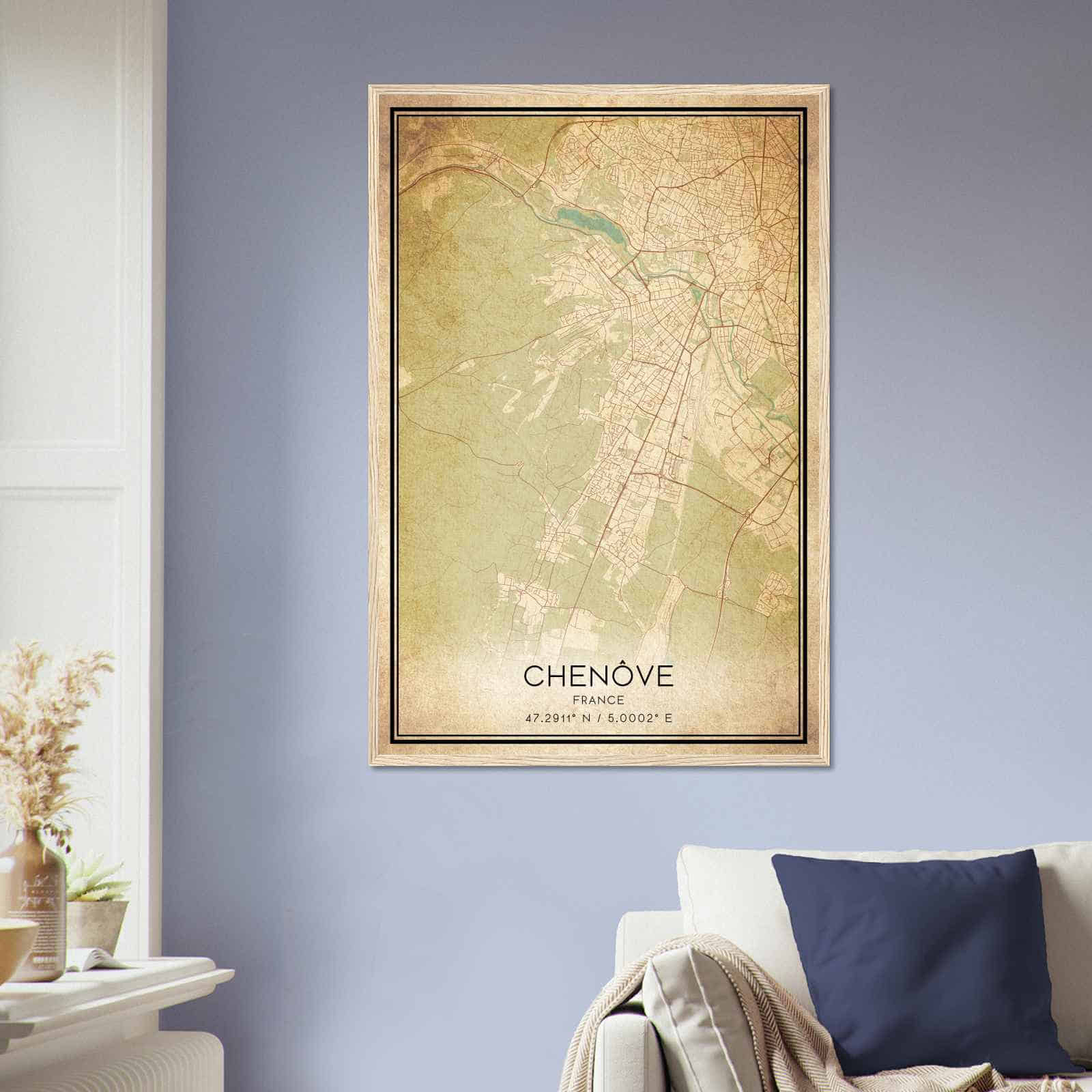 Deerfield Kansas Map Poster, Modern Home Decor Wall Art Print (Copy)
