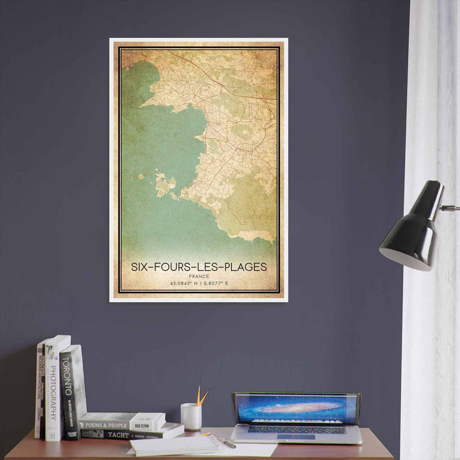Deerfield Kansas Map Poster, Modern Home Decor Wall Art Print (Copy)