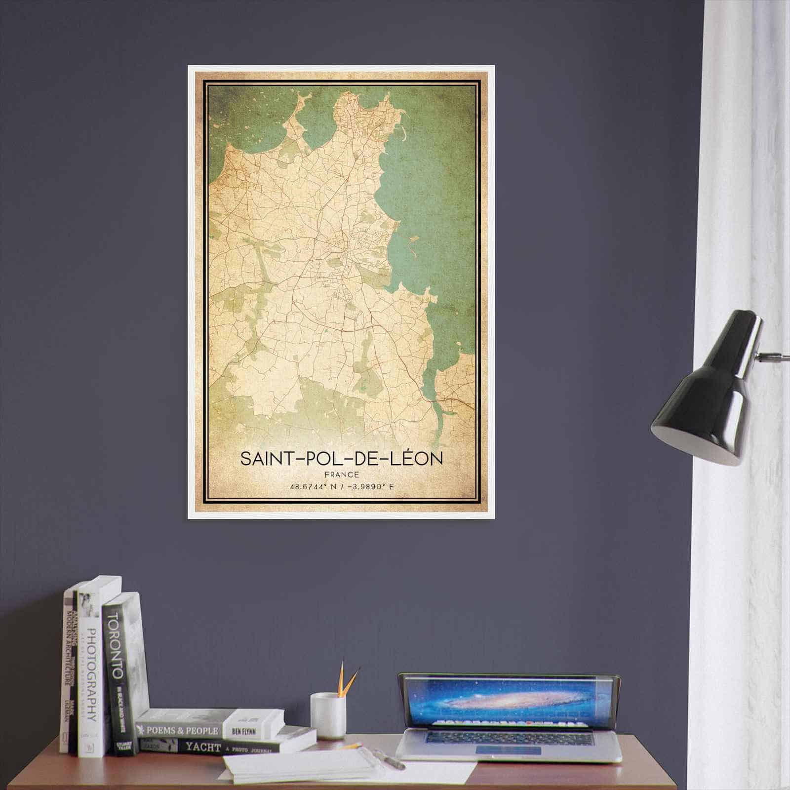Deerfield Kansas Map Poster, Modern Home Decor Wall Art Print (Copy)