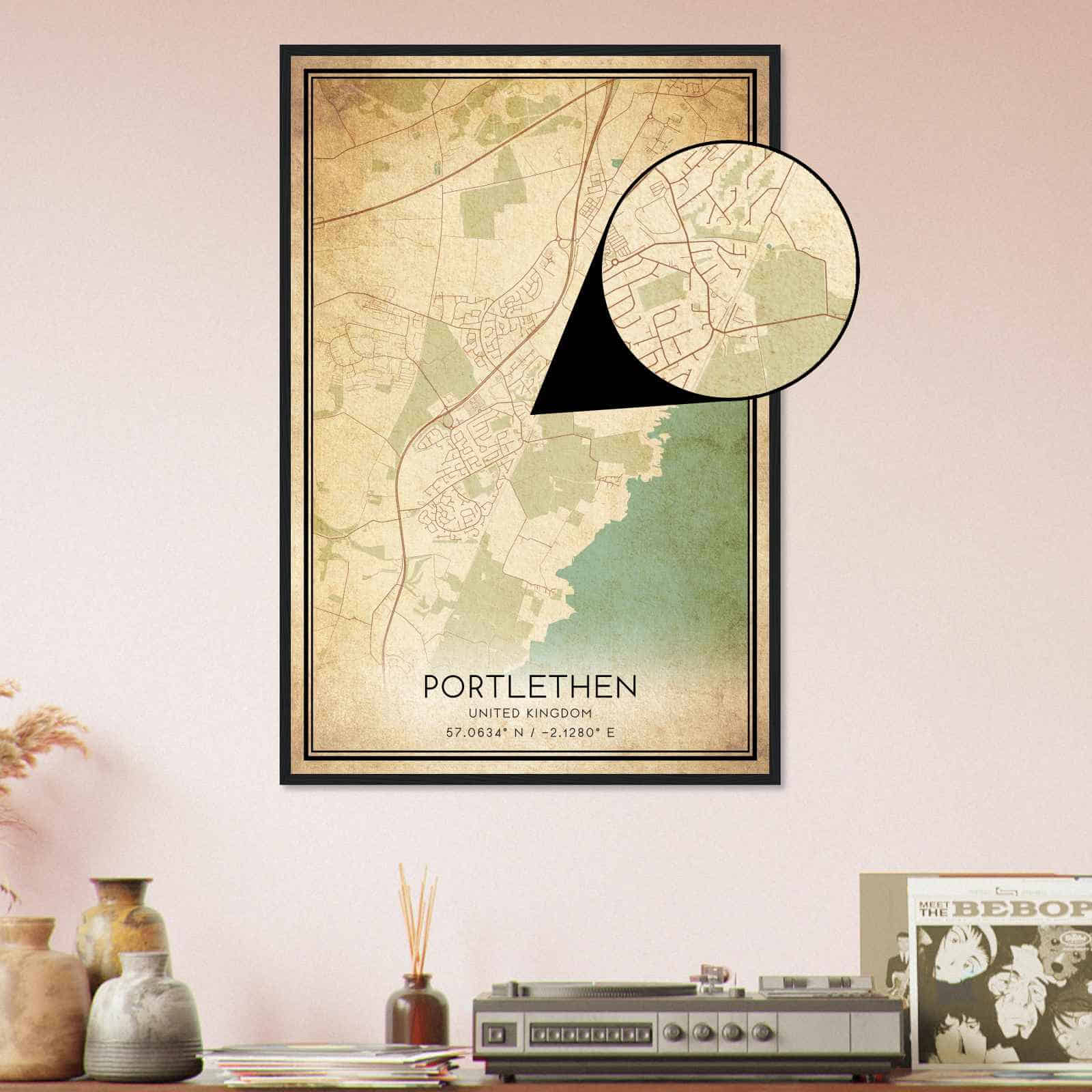 Deerfield Kansas Map Poster, Modern Home Decor Wall Art Print (Copy)